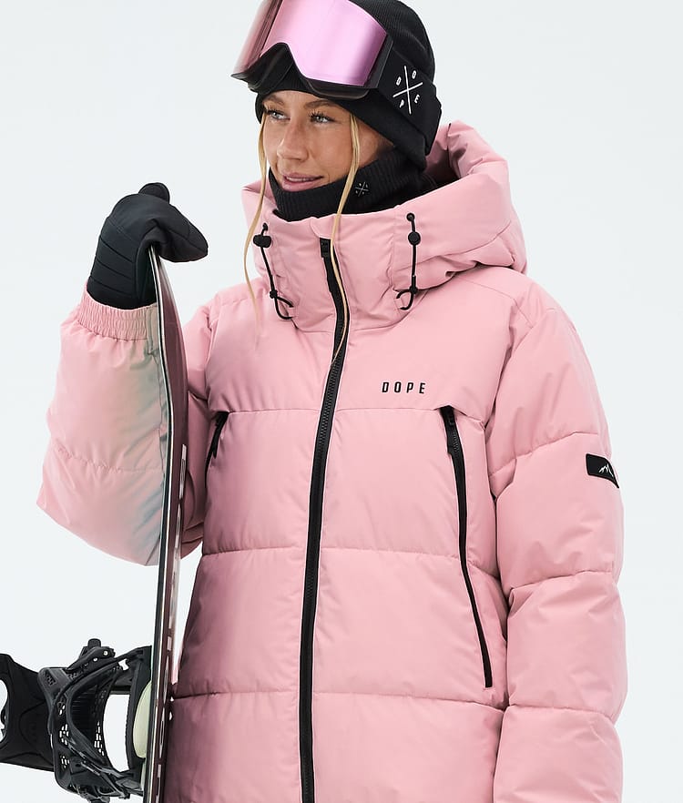 Dope Puffer W Snowboardjakke Dame Soft Pink, Image 4 of 8