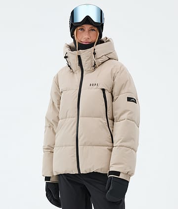 Dope Puffer W Skijakke Sand