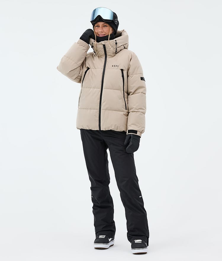 Dope Puffer W Snowboardjakke Dame Sand, Image 2 of 8