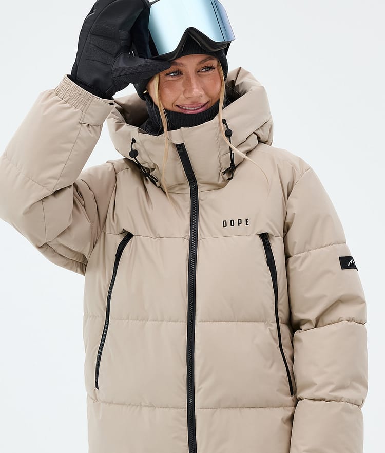 Dope Puffer W Skijakke Dame Sand, Image 4 of 8