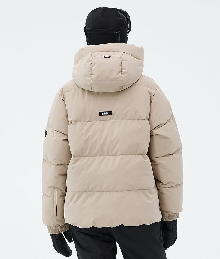 Dope Puffer W Snowboardjakke Dame Sand, Image 6 of 8