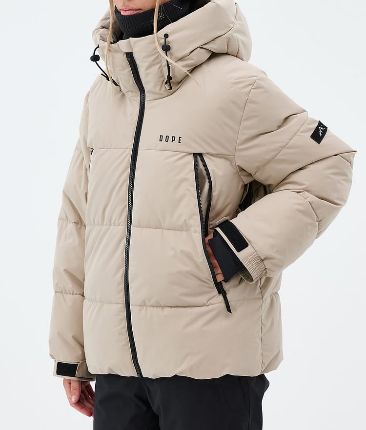 Dope Puffer W Skijakke Dame Sand, Image 7 of 8