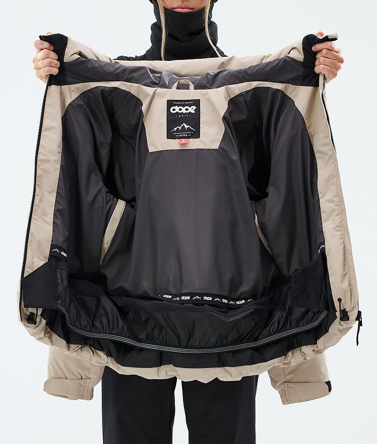Dope Puffer W Skijakke Dame Sand, Image 8 of 8