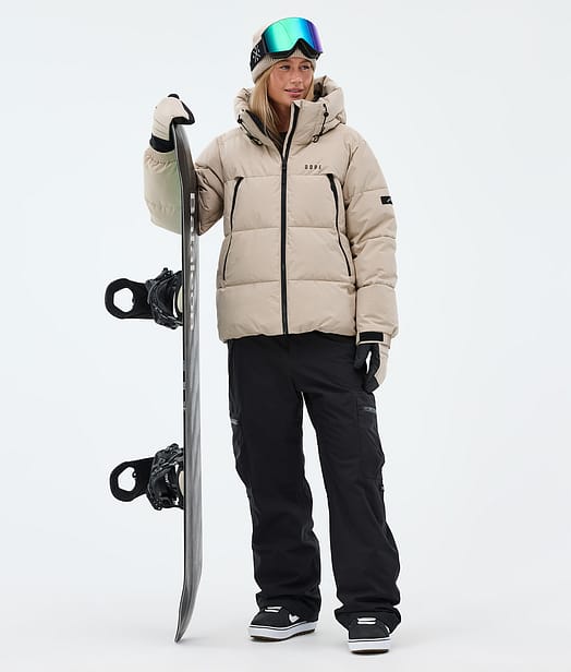 Dope Puffer W Snowboardoutfit Sand/Black