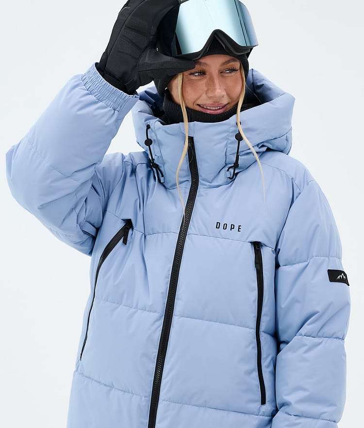 Dope Puffer W Snowboardjakke Dame Light Blue, Image 4 of 8