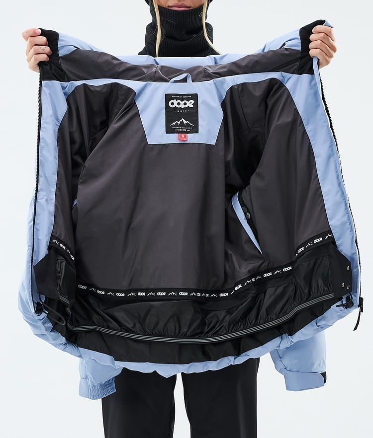 Dope Puffer W Snowboardjakke Dame Light Blue, Image 8 of 8
