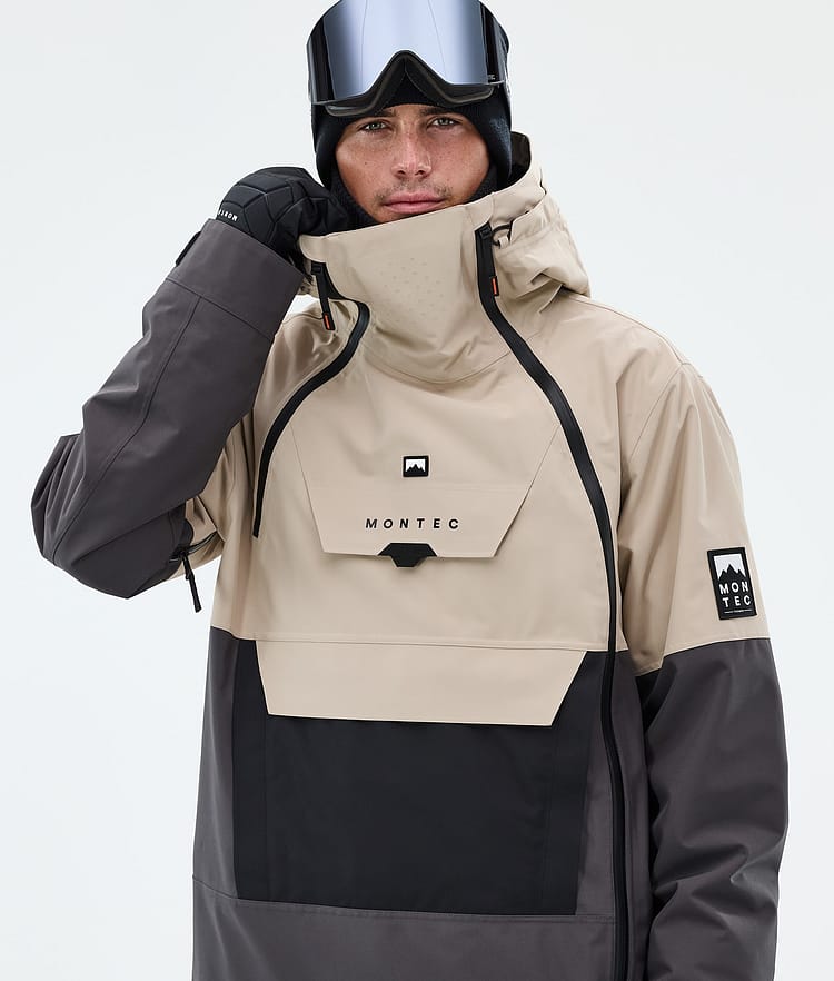 Montec Doom Snowboardjakke Herre Sand/Black/Phantom, Image 4 of 10