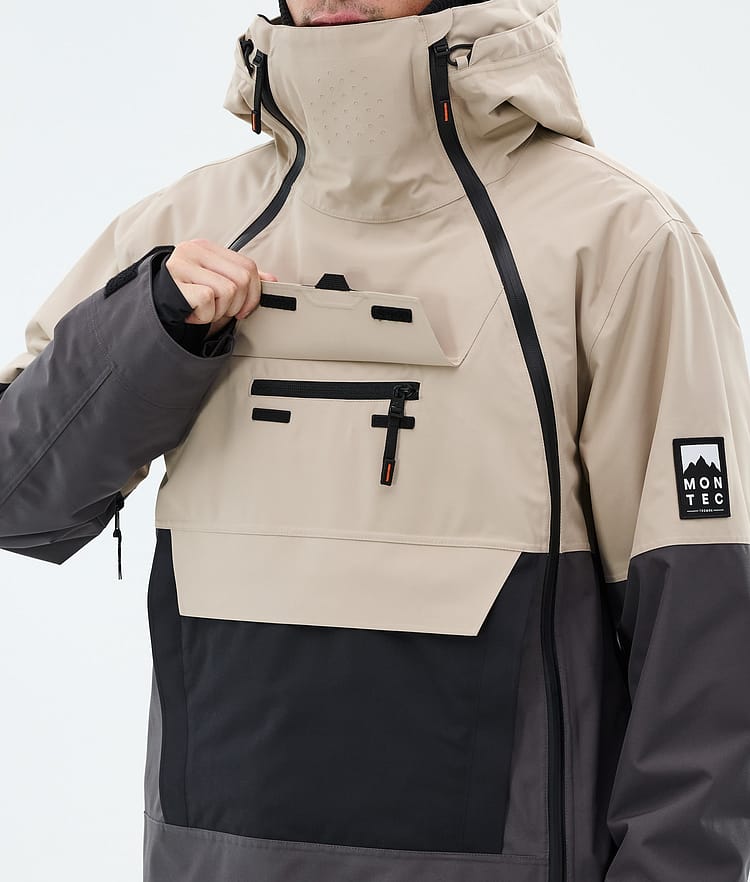 Montec Doom Snowboardjakke Herre Sand/Black/Phantom, Image 9 of 10