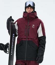 Montec Arch Snowboardjakke Herre Burgundy/Light Grey/Black