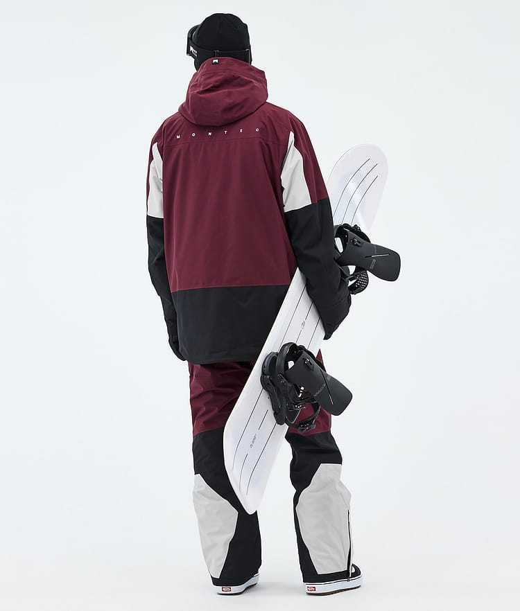 Montec Arch Snowboardjakke Herre Burgundy/Light Grey/Black, Image 4 of 10