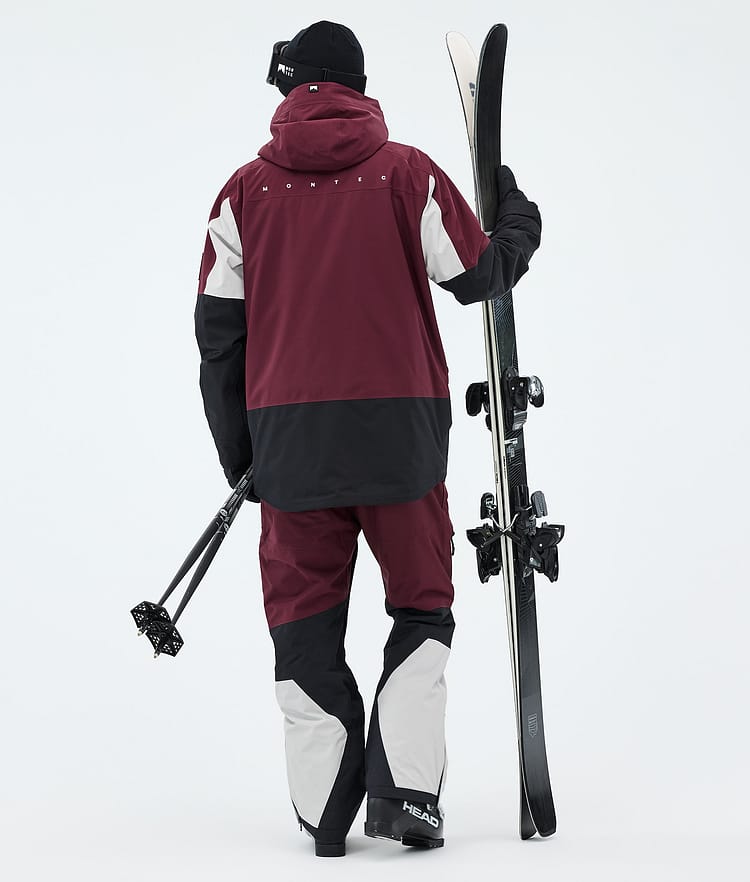 Montec Arch Skijakke Herre Burgundy/Light Grey/Black, Image 3 of 9