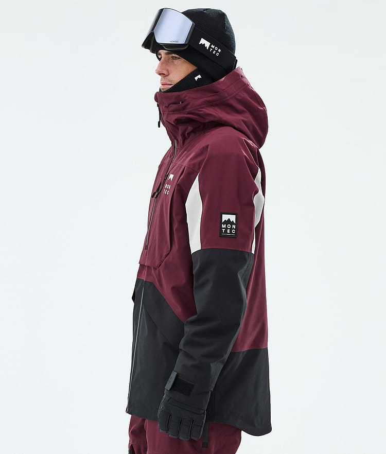 Montec Arch Snowboardjakke Herre Burgundy/Light Grey/Black, Image 6 of 10