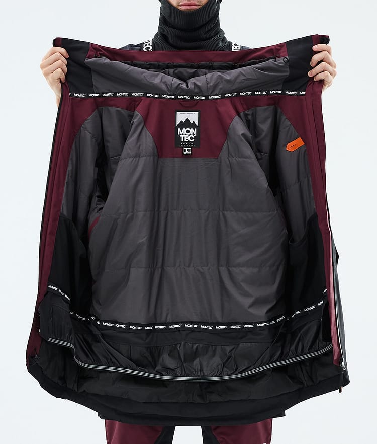 Montec Arch Skijakke Herre Burgundy/Light Grey/Black, Image 9 of 9