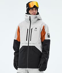 Montec Arch Snowboardjakke Herre Light Grey/Burned Orange/Black