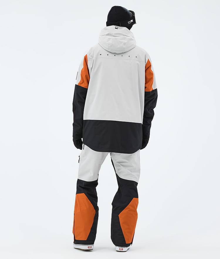 Montec Arch Snowboardjakke Herre Light Grey/Burned Orange/Black, Image 4 of 10