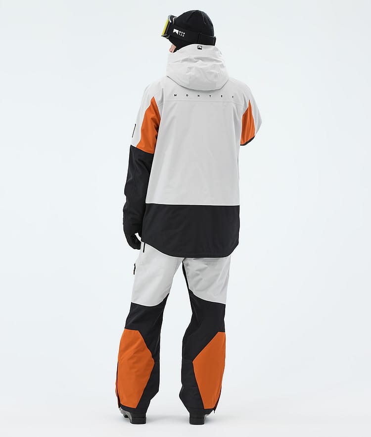 Montec Arch Skijakke Herre Light Grey/Burned Orange/Black, Image 3 of 9