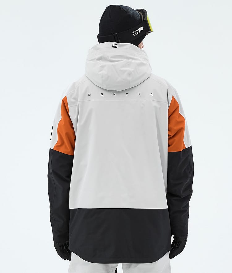 Montec Arch Snowboardjakke Herre Light Grey/Burned Orange/Black, Image 7 of 10