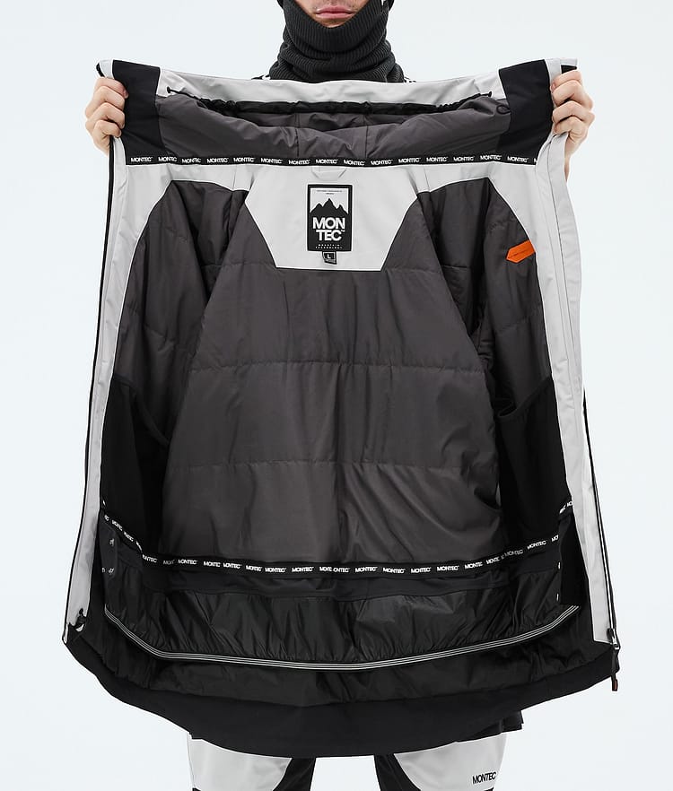 Montec Arch Snowboardjakke Herre Light Grey/Burned Orange/Black, Image 10 of 10