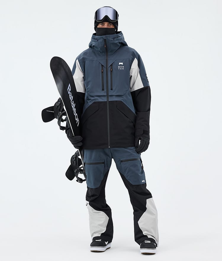 Montec Arch Snowboardjakke Herre Metal Blue/Light Grey/Black, Image 3 of 10