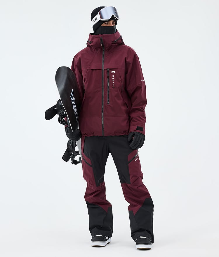 Montec Oracle Snowboardjakke Herre Burgundy, Image 2 of 9