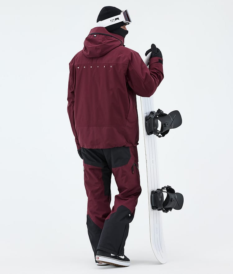 Montec Oracle Snowboardjakke Herre Burgundy, Image 3 of 9