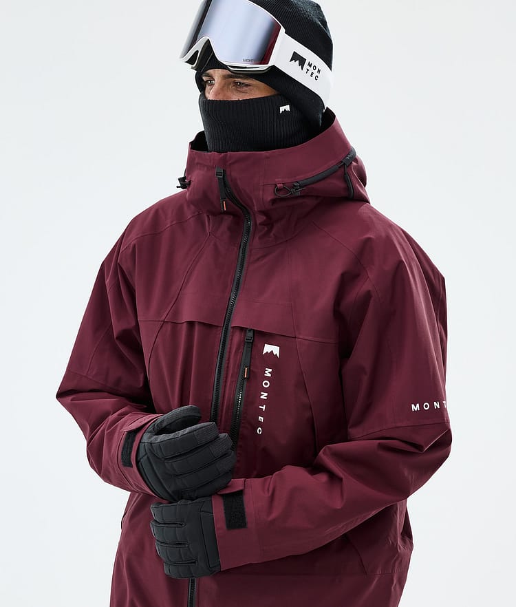 Montec Oracle Snowboardjakke Herre Burgundy, Image 4 of 9