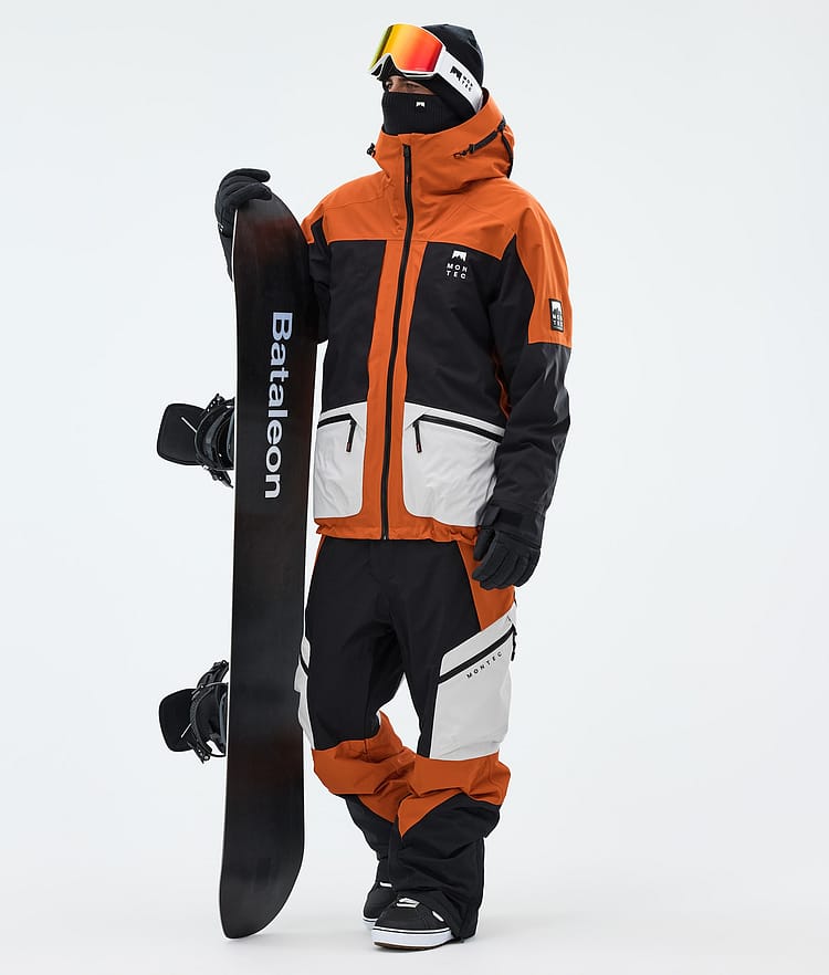 Montec Morpheus Snowboardjakke Herre Burned Orange/Black/Light Grey, Image 2 of 9