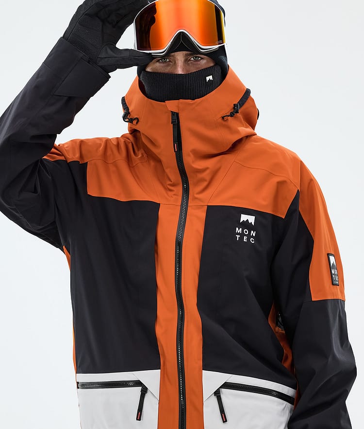 Montec Morpheus Snowboardjakke Herre Burned Orange/Black/Light Grey, Image 4 of 9