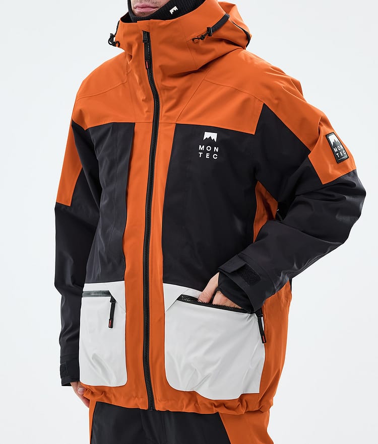 Montec Morpheus Snowboardjakke Herre Burned Orange/Black/Light Grey, Image 7 of 9