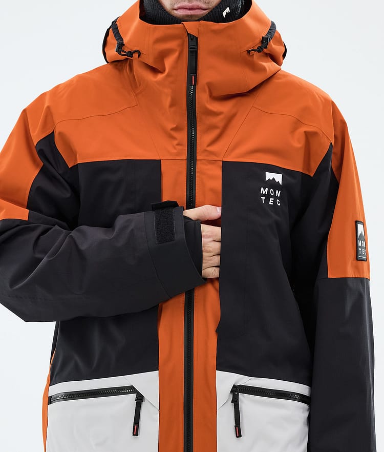 Montec Morpheus Snowboardjakke Herre Burned Orange/Black/Light Grey, Image 8 of 9