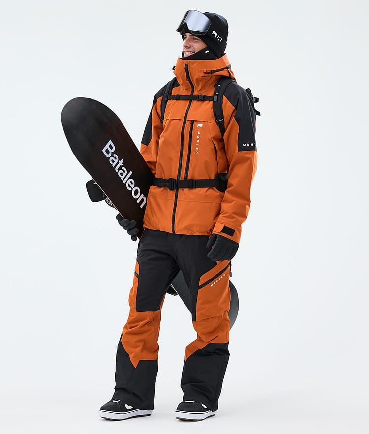 Montec Oracle Snowboardjakke Herre Burned Orange/Black, Image 2 of 9