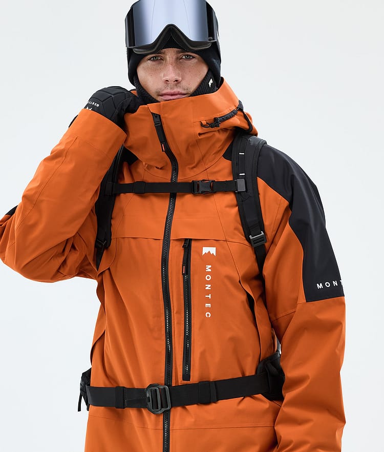 Montec Oracle Snowboardjakke Herre Burned Orange/Black, Image 4 of 9