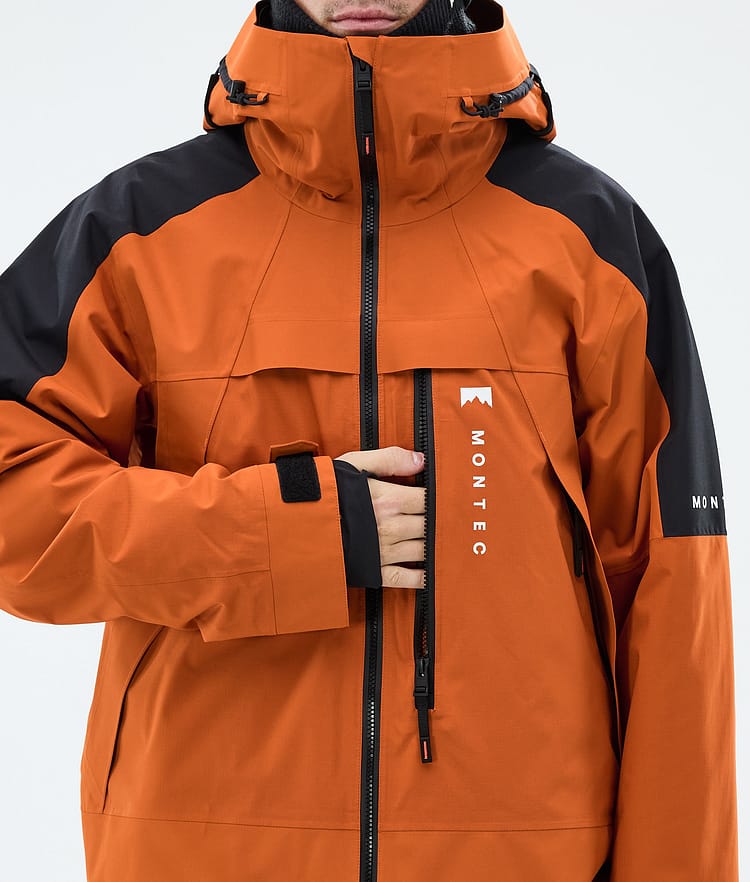 Montec Oracle Snowboardjakke Herre Burned Orange/Black, Image 8 of 9