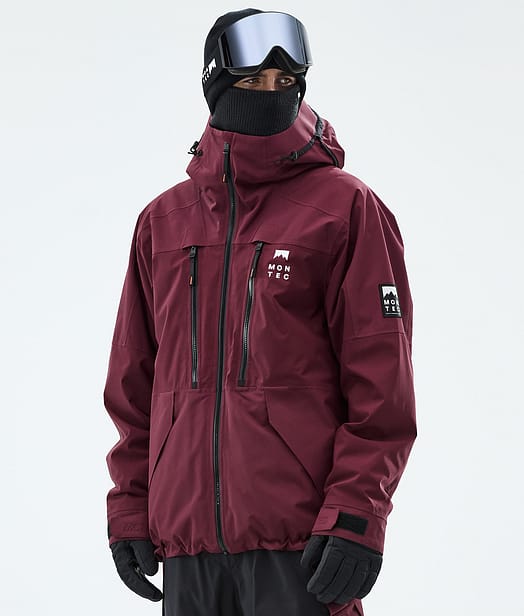 Montec Sentinel Snowboardjakke Herre Burgundy