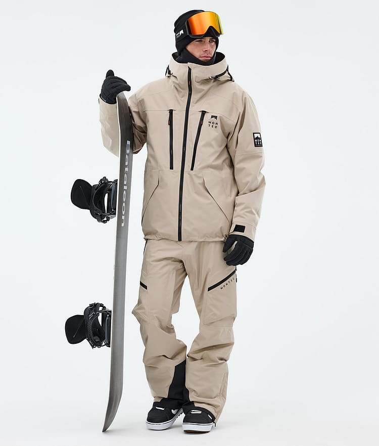 Montec Sentinel Snowboardjakke Herre Sand, Image 2 of 9
