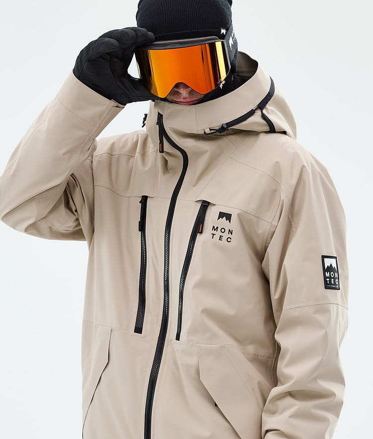Montec Sentinel Snowboardjakke Herre Sand, Image 4 of 9