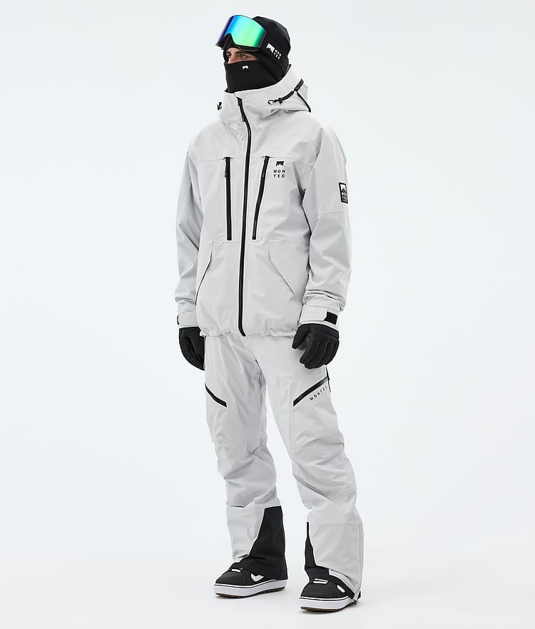Montec Sentinel Snowboardjakke Herre Light Grey, Image 2 of 9