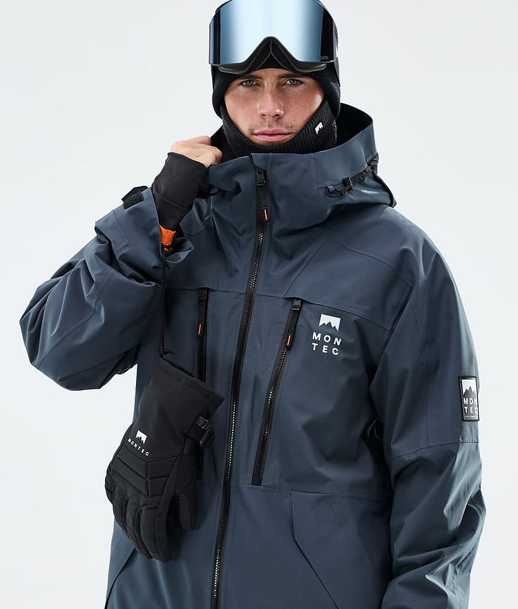 Montec Sentinel Snowboardjakke Herre Metal Blue, Image 4 of 9