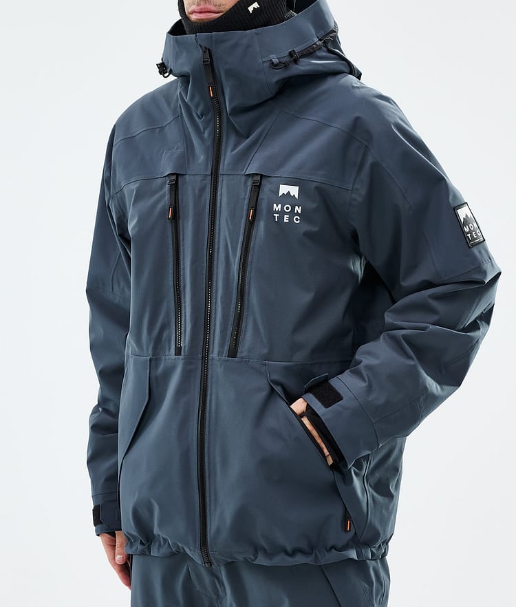 Montec Sentinel Snowboardjakke Herre Metal Blue, Image 7 of 9