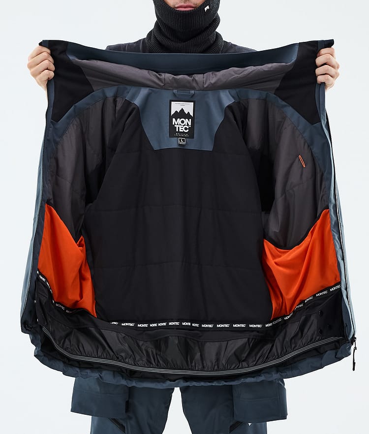 Montec Sentinel Snowboardjakke Herre Metal Blue, Image 9 of 9