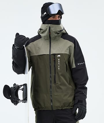 Montec Oracle Snowboardjakke Greenish/Black/Olive Green
