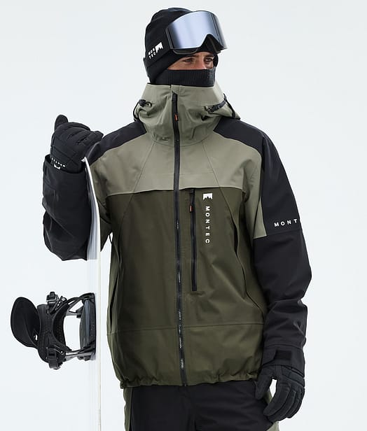 Montec Oracle Snowboardjakke Herre Greenish/Black/Olive Green