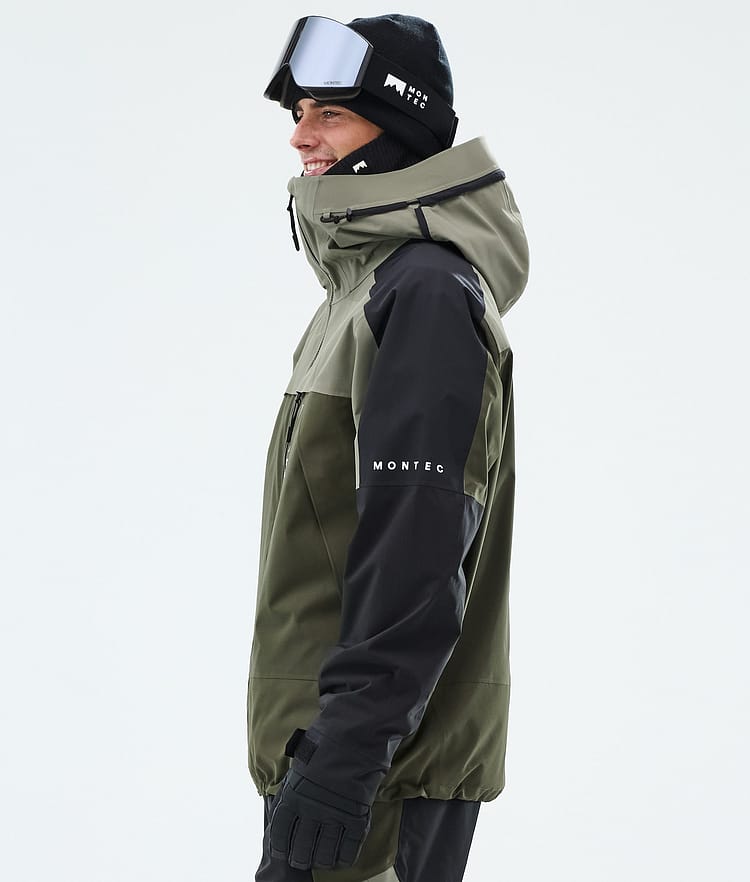 Montec Oracle Snowboardjakke Herre Greenish/Black/Olive Green, Image 5 of 9