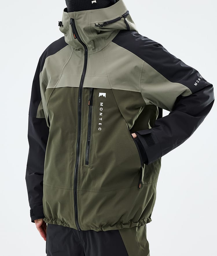 Montec Oracle Snowboardjakke Herre Greenish/Black/Olive Green, Image 7 of 9