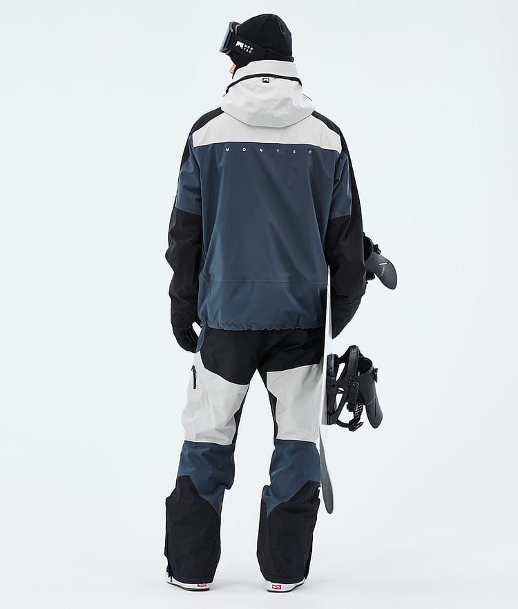 Montec Oracle Snowboardjakke Herre Light Grey/Black/Metal Blue, Image 3 of 9