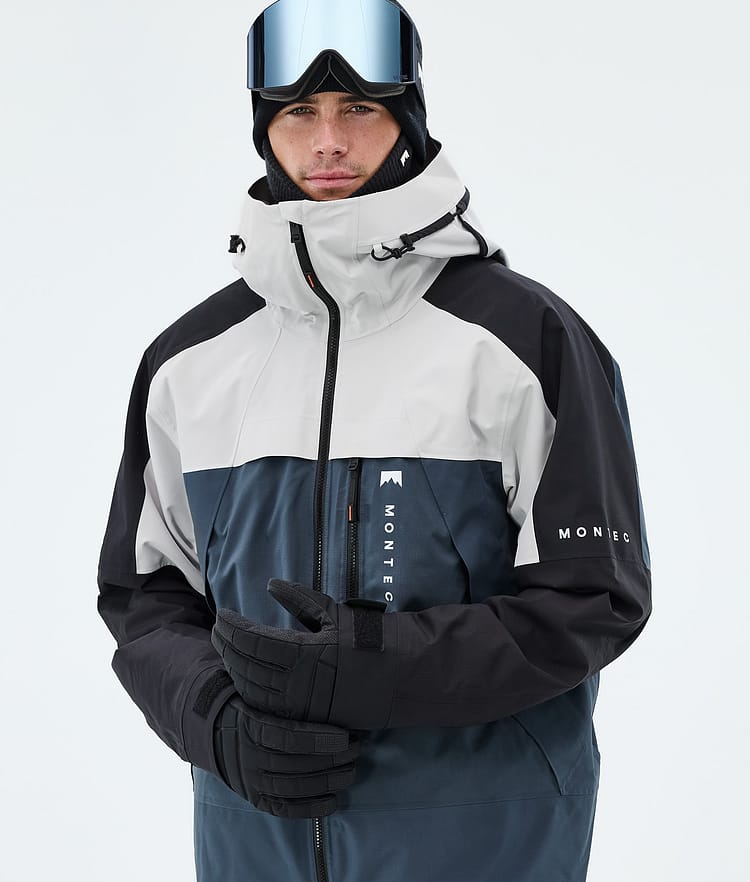 Montec Oracle Skijakke Herre Light Grey/Black/Metal Blue, Image 4 of 9