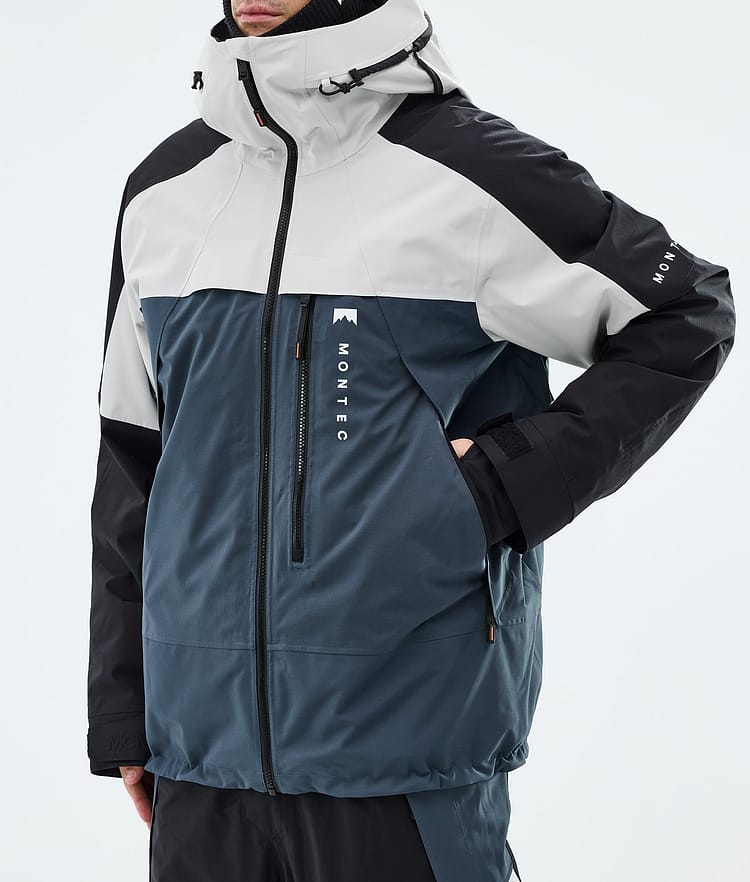 Montec Oracle Skijakke Herre Light Grey/Black/Metal Blue, Image 7 of 9