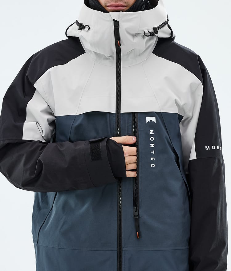 Montec Oracle Skijakke Herre Light Grey/Black/Metal Blue, Image 8 of 9