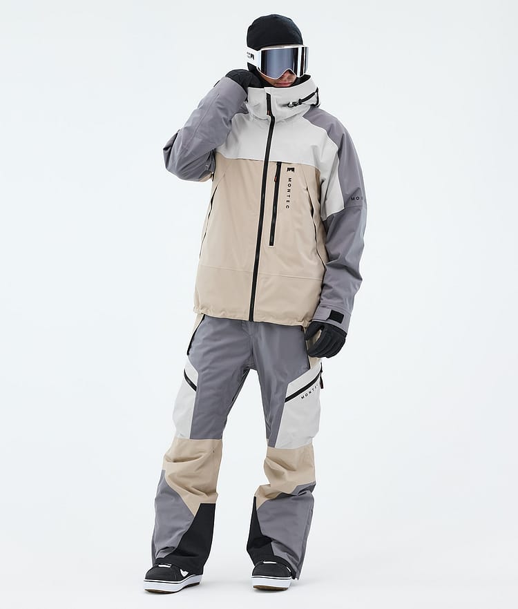 Montec Oracle Snowboardjakke Herre Light Grey/Light Pearl/Sand, Image 2 of 9