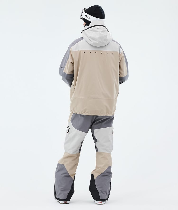Montec Oracle Snowboardjakke Herre Light Grey/Light Pearl/Sand, Image 3 of 9